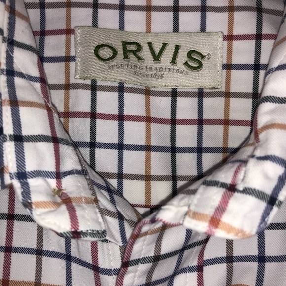 Orvis Long Sleeve Button Front Shirt Size Medium - Picture 3 of 7